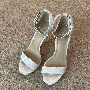 White Michael Kors heels